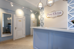 Фото реализованного проекта салона эпиляции, 70м2