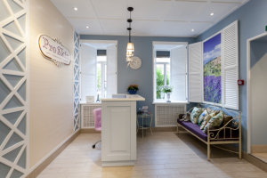 Фото реализованного проекта салона эпиляции, 70м2