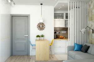 Дизайн-проект квартиры студии 26м2.Спб