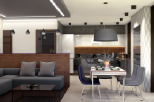 Дизайн-проект квартиры 75м2 Лабораторный проект