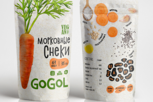 Морковные снеки, дой пак