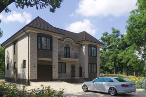 Визуализация загородного дома - новый вариант визуализации_1