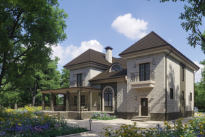 Визуализация загородного дома - новый вариант визуализации_4