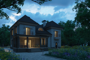 Визуализация загородного дома - новый вариант визуализации_7