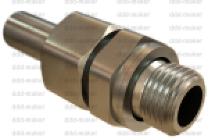 Соединение трубопроводов с шаровым ниппелем и заглушкой