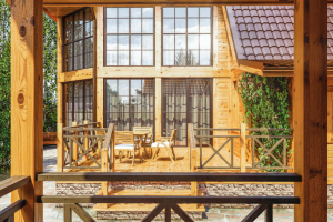 Визуализация веранды с окружением