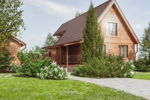 Визуализация Дома с ландшафтом