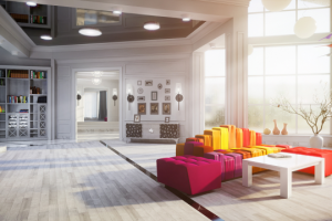 Минимализм гостиная