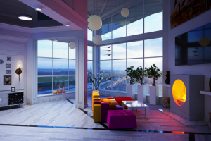 Минимализм гостиная