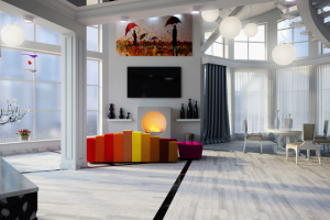 Минимализм гостиная