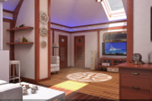 Мансарда в стиле яхты