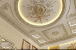 Спальня хозяев классика потолки