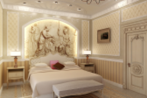 Спальня в доме классика