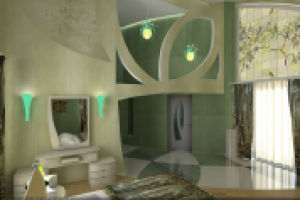 Спальня зеленая