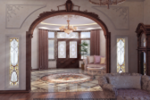 Вид на каминный зал