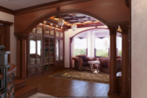 Библиотека с колоннами