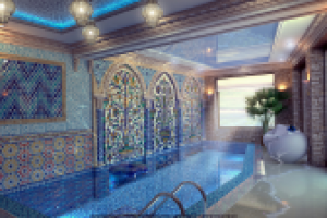 Бассейн мавританский стиль