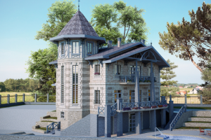 Варианты декорирования фасада особняка