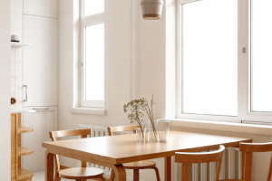 Квартира в стиле Аалто. Столовая