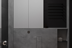 Гостевой санузел в стиле минимализм