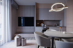 Интерьер в монохромной гамме