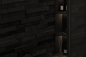 Черно-белая ванная комната