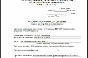 Социология потребительского поведения