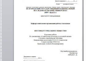 Постиндустриальное общество