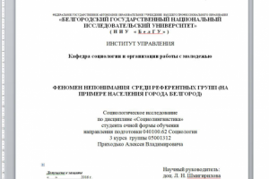 Феномен непонимания среди референтных групп