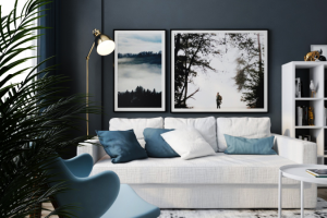 гостиная в стиле сканди