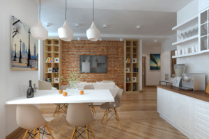 Москва. Квартира. Кухня/гостиная