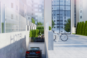 благоустройство территории мини-отеля