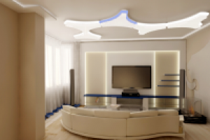 фрагмент дизайна(рабочий вариант) квартиры фаната Челси)