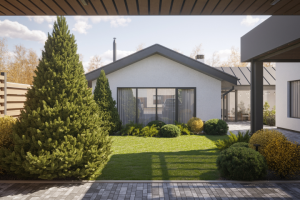 Визуализация ландшафта чстного дома