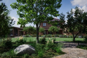 Визуализация ландшафта частного дома в Челябинске