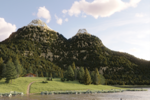 Шале у озера