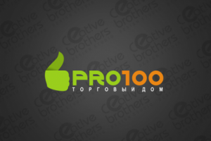 Логотип торгового дома "Pro100"