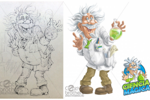 Логотип + персонаж Ciencia Magica