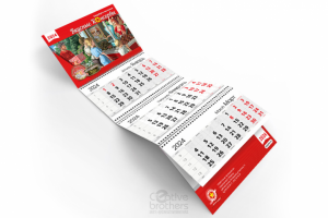 Календарь с иллюстрацией в стиле пин-ап