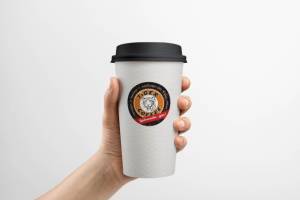 Наклейка Ф50 мм, "TIGER COFFEE", г.Партизанск
