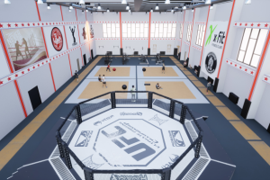 Оформление спортзала.