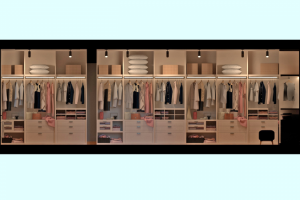 Гардеробная в частном жилом доме