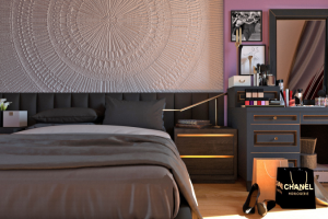 Детская комната девочки подростка.