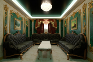 Зона отдыха в бильярдной.