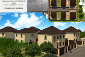 Визуализация генплана котеджного поселка