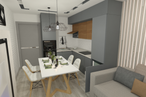 Кухня-гостинная