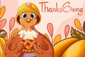 Открытка на день благодарения