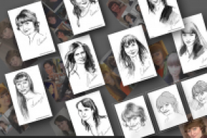 Портретные наброски по фото