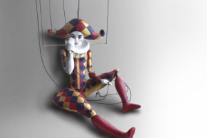 Кукла-марионетка "Арлекин"