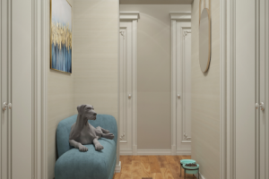 Коридор в стиле неоклассика